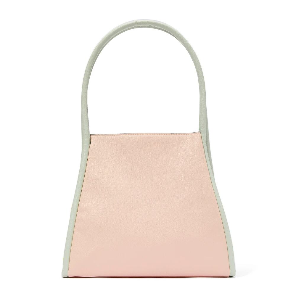 Victoria's Secret Daring Tote Pale Pink & Green Piping NWT